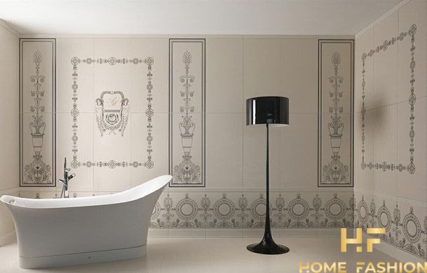 Декор Petracer`s Ad Personam Pavimento Lineare bianco, nero, beige 50x50