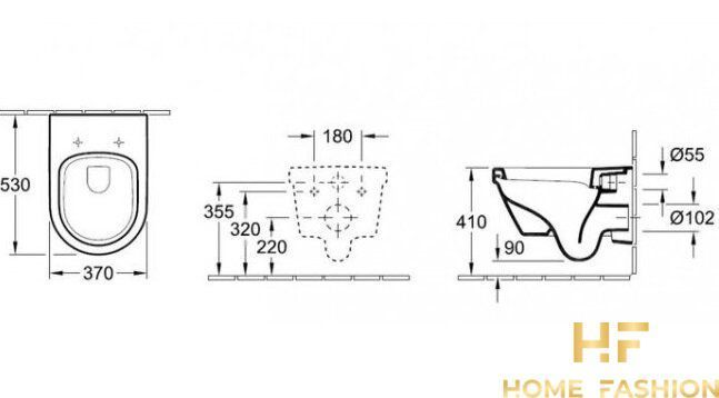 Підвісний унітаз VILLEROY & BOCH OMNIA ARCHITECTURA 5684H101, колір - білий