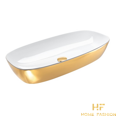 Раковина накладна CATALANO GOLD & SILVER 180APGRLXBO, колір - білий / золото