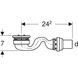Сифон для душевых поддонов Geberit Sestra, высота гидрозатвора 30 мм 550.019.00.1