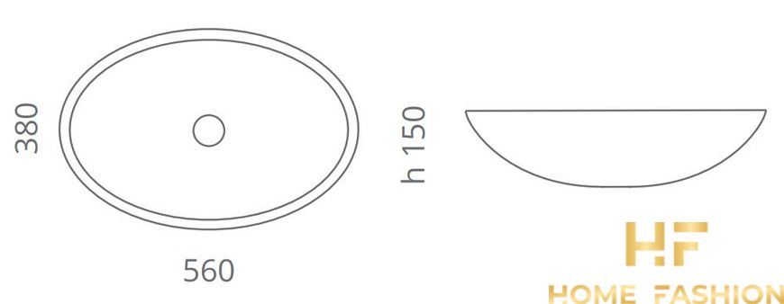 Раковина встраиваемая под столешницу Glass Design Ice Oval Lux XL Sotto ICEOVXLSSLF4, цвет - серебро / хром