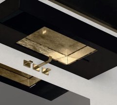 Раковина накладная Glass Design Blade Lux BLADEFO, цвет - сусальное золото