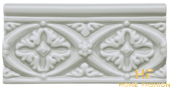 Декор Adex Neri Relieve Bizantino Silver Mist 7,5х15