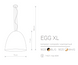 Подвесной светильник Nowodvorski Modern Egg XL 9026 BL/G