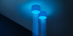 Верхній душ з LED підсвічуванням ANTONIO LUPI IRIDE, колір - білий