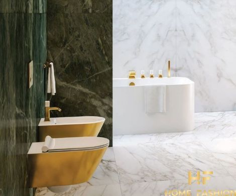 Підвісне біде Catalano Gold&Silver Zero 55х35 Gold-White (0118551042)
