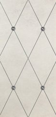 Плитка Petracer`s Ad Maiora Rhombus Platino su Beige, fregio Platino con Swarovski 50x100