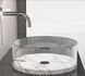 Раковина накладна Glass Design Xtreme Marble Small XREMESMARBT01, колір - чорний / прозорий