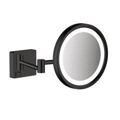 Косметичне дзеркало Hansgrohe AddStoris з LED підсвіткою чорний матовий (41790670)