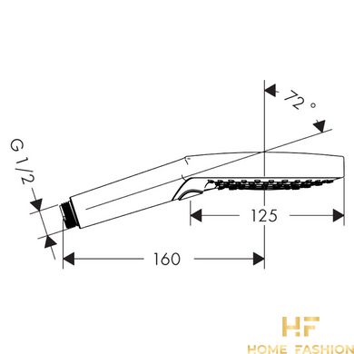 Ручной душ HANSGROHE Raindance Select S 120 3jet, 26014000