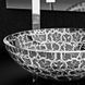 Раковина накладна Glass Design Kalahari 44 KALAHARI44WG, колір - білий / золото