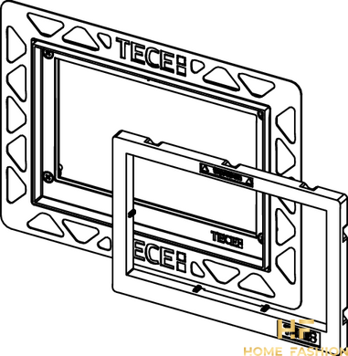 Монтажна рамка для встановлення клавіш TECE врівень зі стіною 9240644