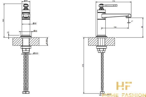 Смеситель для раковины GESSI VENTI20 65002-031