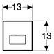 Клавиша смыва для писсуара Geberit Type50 116.016.00.5