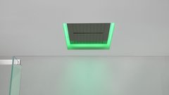 Верхній душ з LED підсвічуванням ANTONIO LUPI METEO1 BAL, колір - дзеркальна сталь
