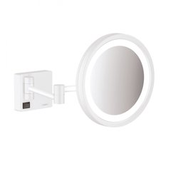 Косметичне дзеркало Hansgrohe AddStoris з LED підсвіткою білий матовий (41790700)