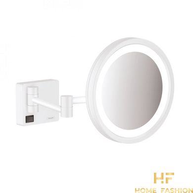 Косметическое зеркало Hansgrohe AddStoris с LED подсветкой белый матовый (41790700)
