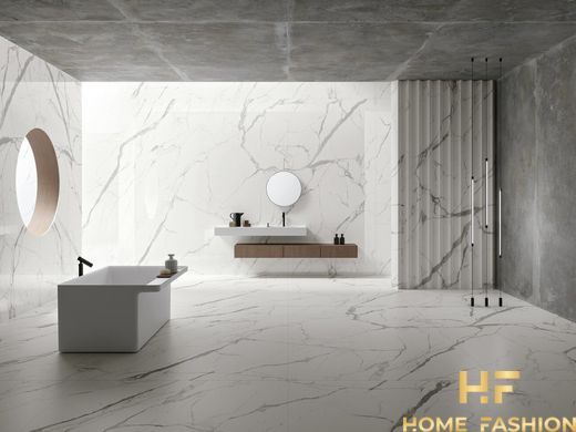 Керамогранит Ultra Marmi Bianco Statuario 150x150 Lucidato Shiny