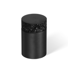 Косметична баночка DECOR WALTHER ROCKS BMD 1 0933760, колір - чорний матовий
