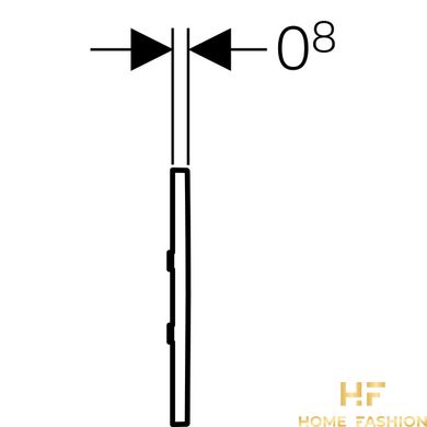 Кнопка змиву для пісуара Geberit Type30 116.027.KH.1