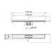 Душовий канал ACO ShowerDrain C-line 1185 мм 9010.88.34 з вертикальним фланцем, низький сифон