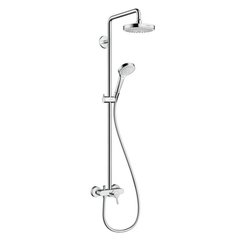 Душевая система HANSGROHE Croma Select E 180 2jet Showerpipe белый, 27255400