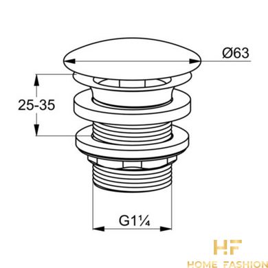 Донный клапан Kludi 10 428 05-00