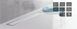 Душевой канал Pestan Confluo Premium Line, белое стекло 550 мм (13000282)