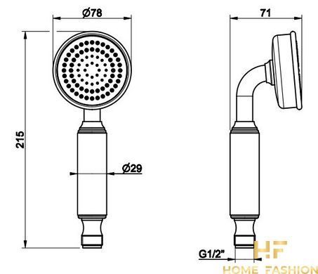 Ручной душ GESSI VENTI20 65154-031
