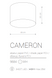 Потолочный светильник Nowodvorski Modern CAMERON 9684 WH