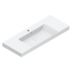 Раковина встраиваемая на столешницу Catalano Zero с отверстием под смеситель 125х50 White Glossy (0121261001)