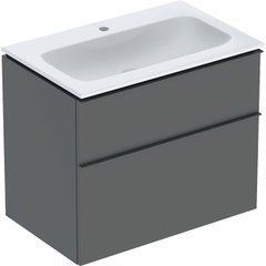 Тумба с умывальником Geberit iCon Slim Rim 75 см лава (502.336.JK.1)