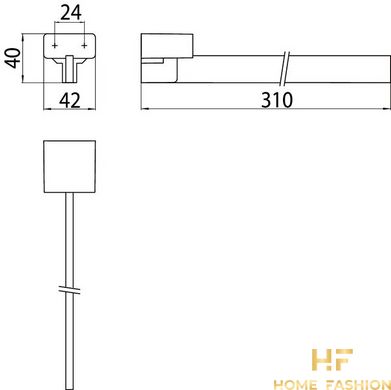 Полотенцедержатель EMCO LOFT 055000132, цвет - хром