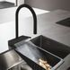 Смеситель для кухни Hansgrohe Aguno Select 170 3jet с вытяжным изливом Sbox Matt Black (73831670)