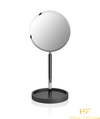Косметическое зеркало DECOR WALTHER STONE KSA 0972460, цвет - черный матовый/хром