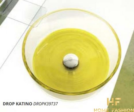 Раковина накладная Glass Design Drop Katino DROPK39T20, цвет - морской