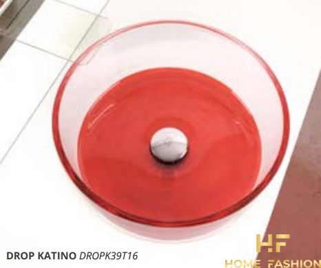 Раковина накладная Glass Design Drop Katino DROPK39T20, цвет - морской