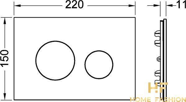 Панель для клавіші змиву TECEloop 9240670